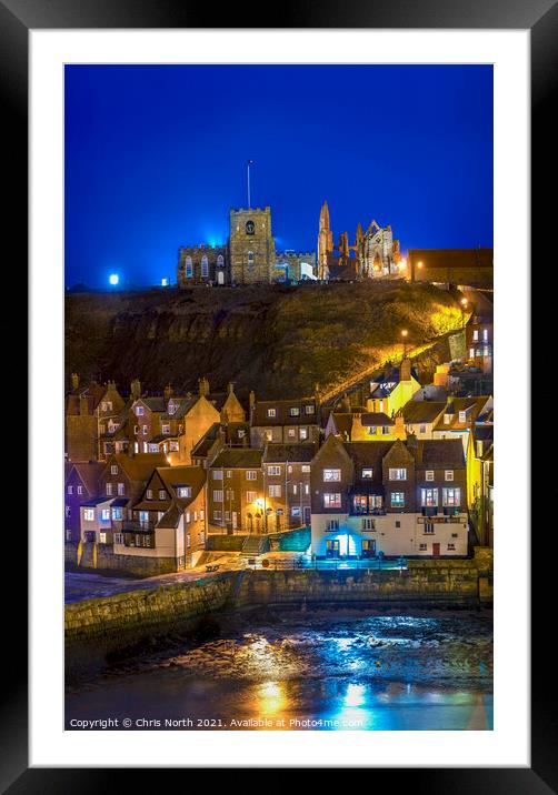 Whitby south shore. Framed Mounted Print by Chris North
