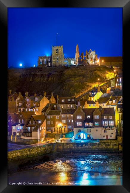 Whitby south shore. Framed Print by Chris North