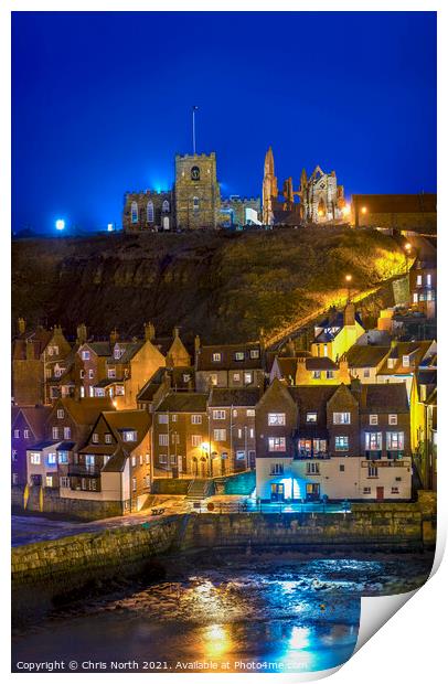 Whitby south shore. Print by Chris North
