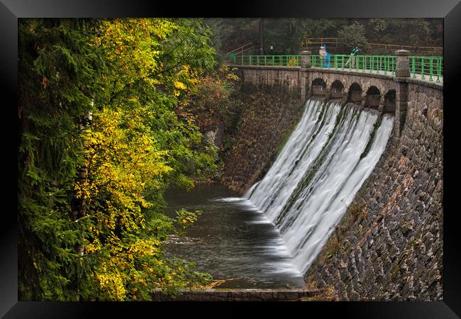 Dam on Lomnica River in Karpacz Framed Print by Artur Bogacki