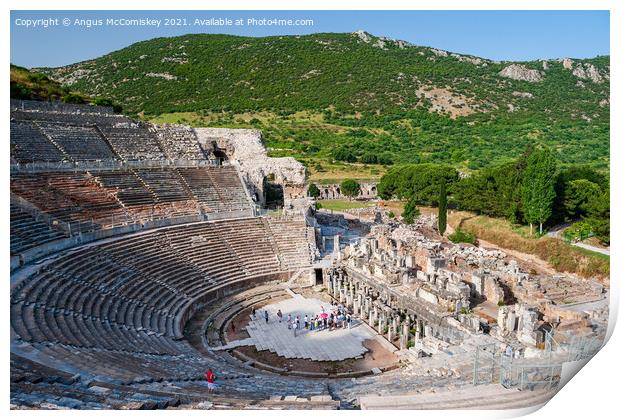 Roman Theatre at Ephesus, Turkey Print by Angus McComiskey