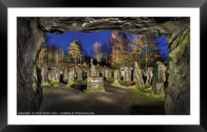 The Druids Temple Framed Mounted Print by Chris North