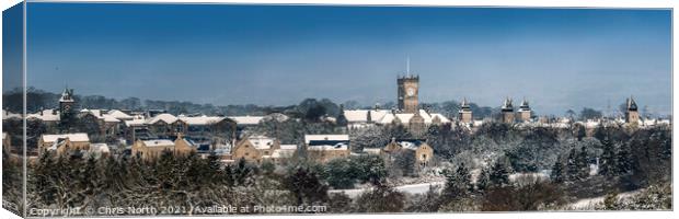 High Royds in the snow.. Canvas Print by Chris North