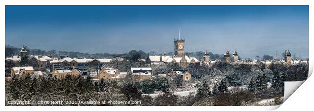 High Royds in the snow.. Print by Chris North