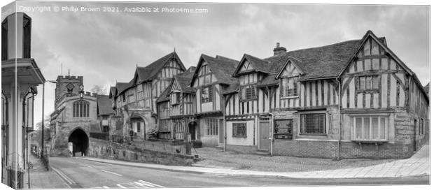 The Old Hospital, Lord Leycester Hospital, Warwick Canvas Print by Philip Brown