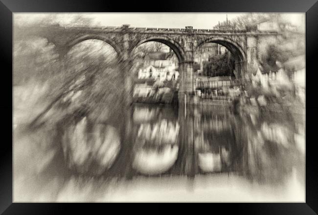 Knaresborough Viaduct North Yorkshire Framed Print by mike morley