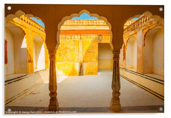 Amber Palace in Jaipur Acrylic by Sanga Park