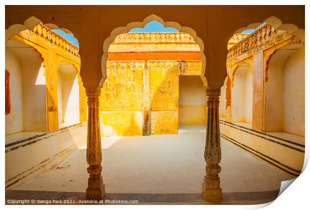 Amber Palace in Jaipur Print by Sanga Park
