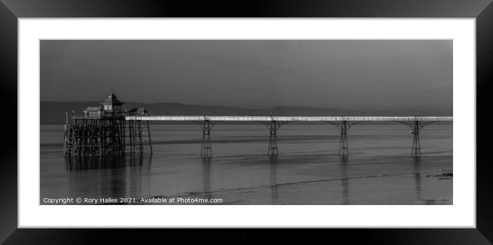 Clevedon Pier Panorama Framed Mounted Print by Rory Hailes