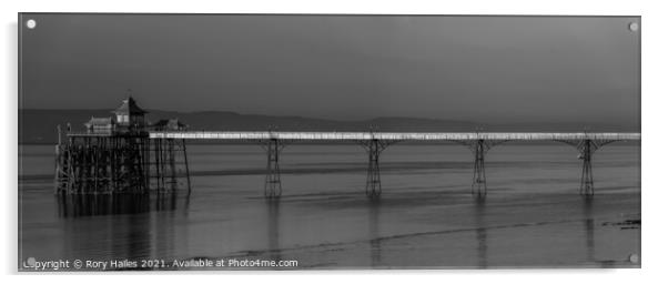 Clevedon Pier Panorama Acrylic by Rory Hailes
