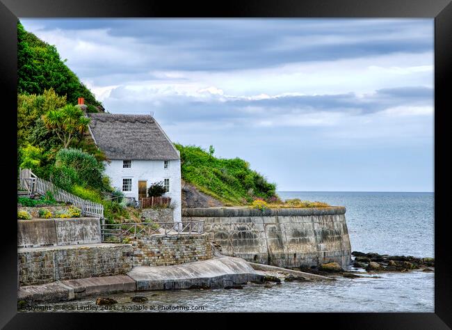 House By The Sea Framed Print by Rick Lindley