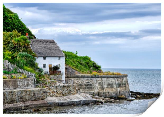 House By The Sea Print by Rick Lindley