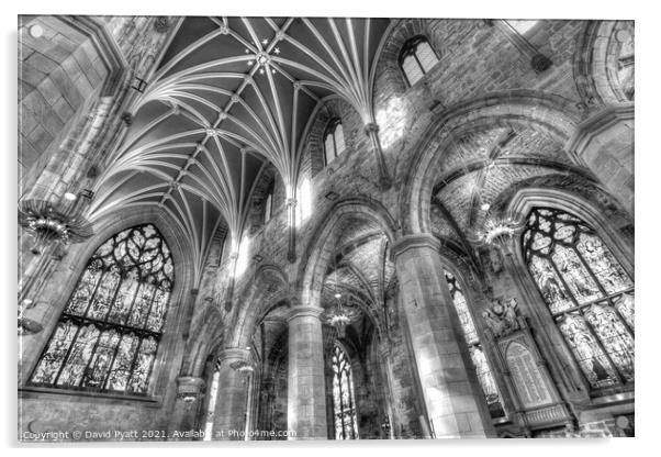 St Giles Cathedral Edinburgh      Acrylic by David Pyatt