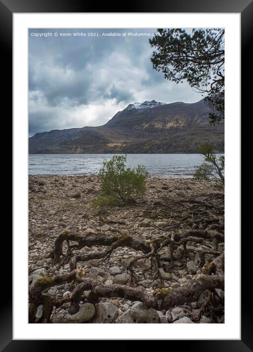 Loch Maree Framed Mounted Print by Kevin White