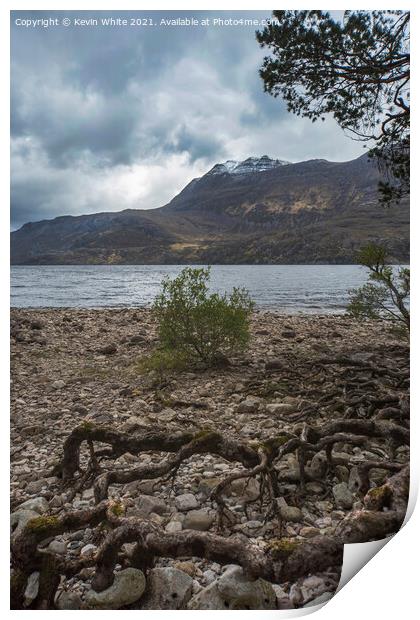 Loch Maree Print by Kevin White