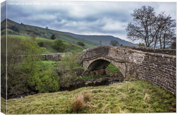 Bridge at Muker Yorkshire Dales Canvas Print by Kevin White