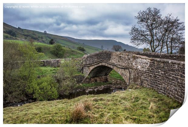 Bridge at Muker Yorkshire Dales Print by Kevin White
