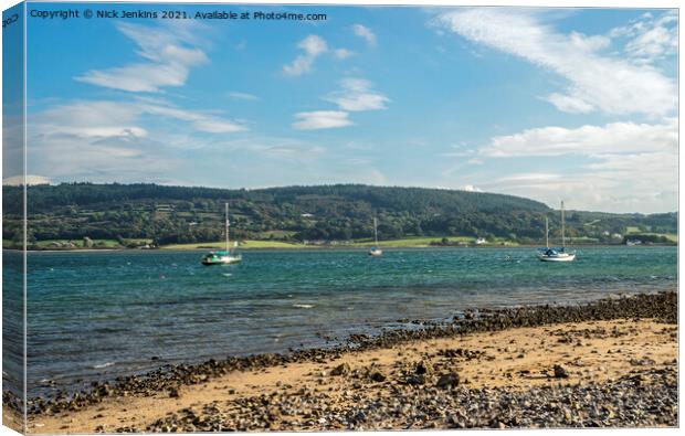 Red Wharf Bay Traeth Coch on the Anglesey Coast Canvas Print by Nick Jenkins