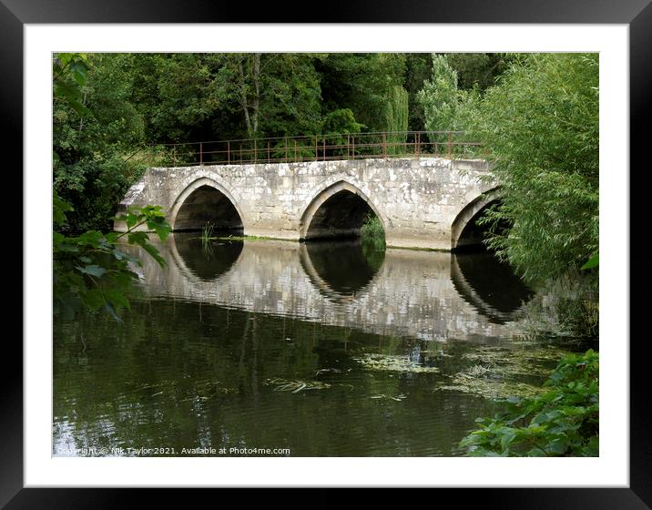 Bridge over the River Avon  Framed Mounted Print by Nik Taylor