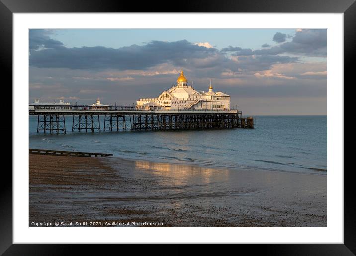 Sunlit Eastbourne Pier  Framed Mounted Print by Sarah Smith