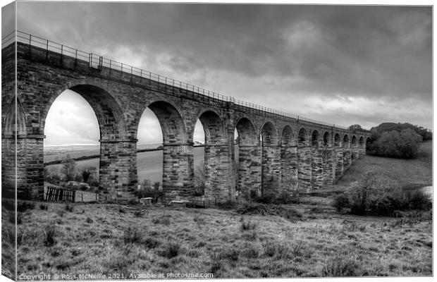 Majestic Burnton Viaduct Canvas Print by Ross McNeillie