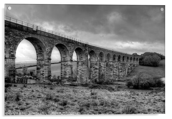 Majestic Burnton Viaduct Acrylic by Ross McNeillie