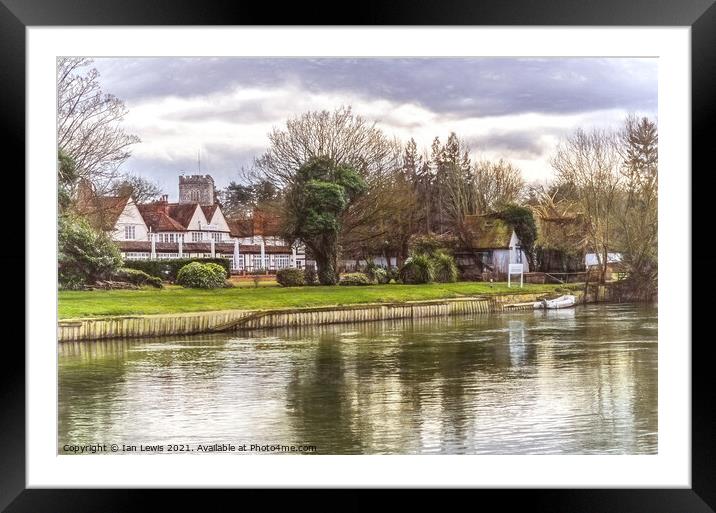 Sonning-on-Thames Framed Mounted Print by Ian Lewis