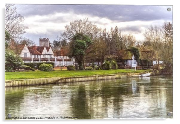 Sonning-on-Thames Acrylic by Ian Lewis