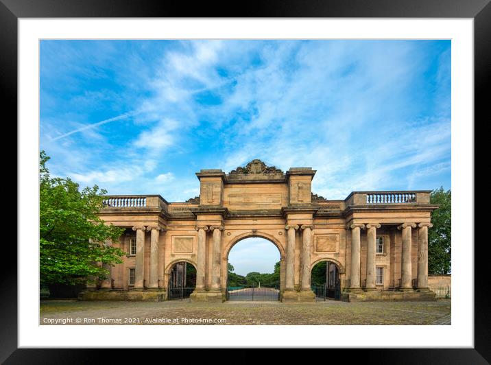 Birkenhead Park Grand Entrance Framed Mounted Print by Ron Thomas