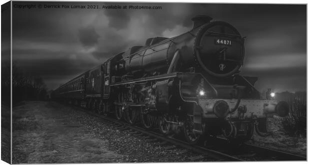 44871 At East Lancs Railway Bury Canvas Print by Derrick Fox Lomax