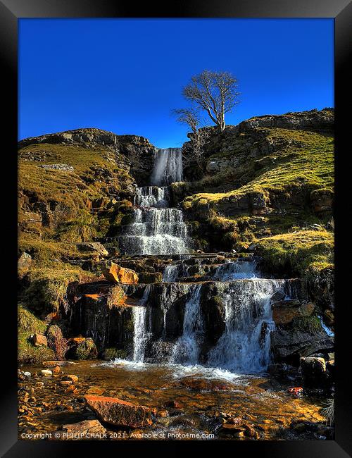 Cray falls in the Yorkshire dales 82  Framed Print by PHILIP CHALK