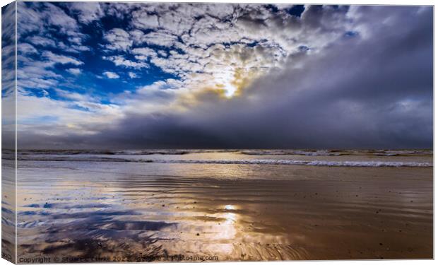 Breaking through the stormclouds Canvas Print by Stuart C Clarke