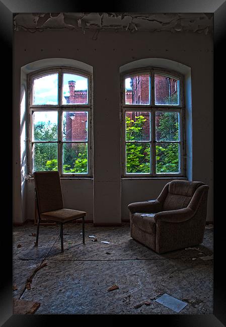 Forgotten seats for 2 Framed Print by Nathan Wright