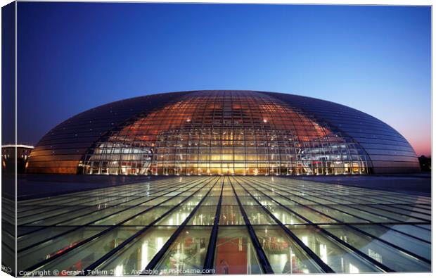 National Centre for The Performing Arts, Beijing,  Canvas Print by Geraint Tellem ARPS