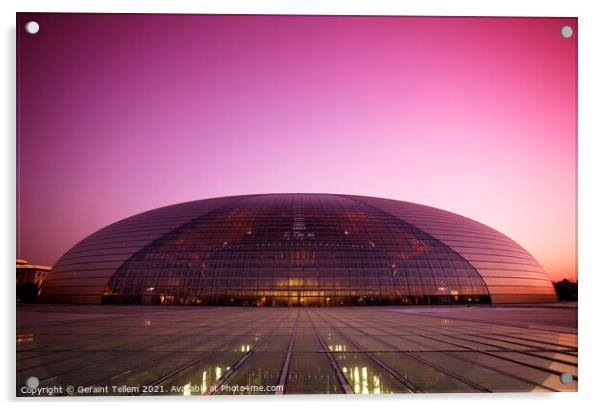 National Centre for the Performing Arts, Beijing, China Acrylic by Geraint Tellem ARPS