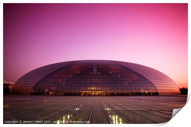 National Centre for the Performing Arts, Beijing, China Print by Geraint Tellem ARPS
