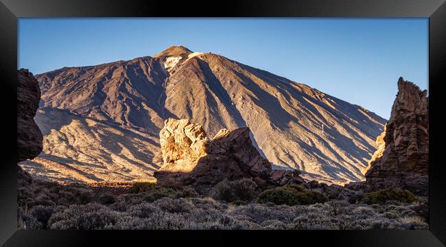 Majestic Mount Teide at Sunset Framed Print by Wendy Williams CPAGB