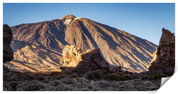 Majestic Mount Teide at Sunset Print by Wendy Williams CPAGB