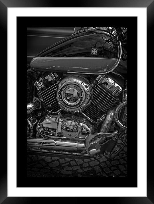 Harley Framed Mounted Print by Nathan Wright