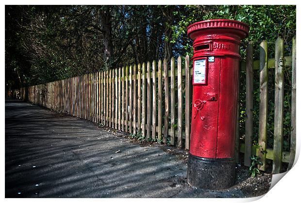 British post box Print by Nathan Wright