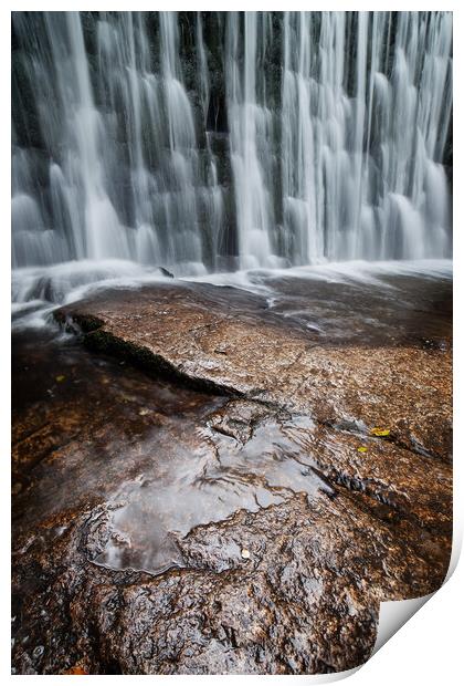 Wild Waterfall in Karpacz Print by Artur Bogacki
