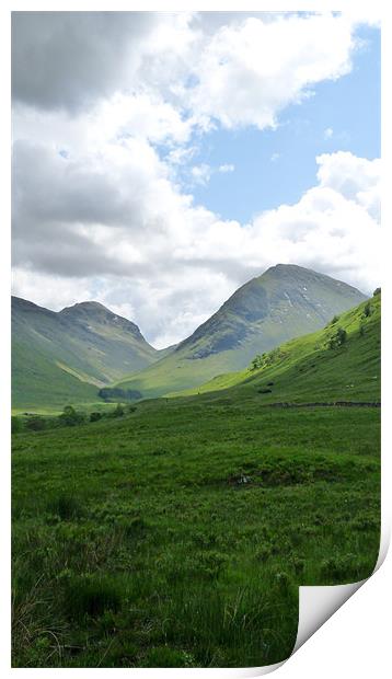 Glencoe Pass Print by John Biggadike