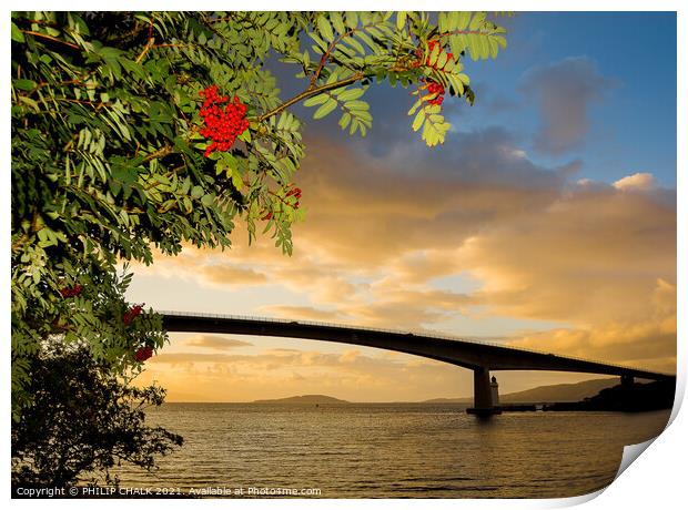 Bridge over to Skye 84 Print by PHILIP CHALK