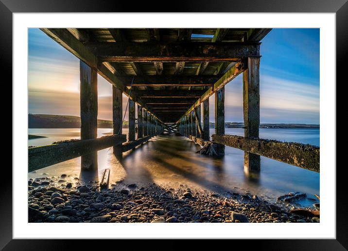 Nigg Pier Framed Mounted Print by Alan Simpson