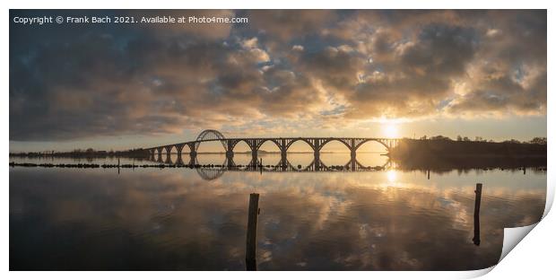 Bridge queen Alexandrine vintage bridge in the rural archipelago Print by Frank Bach