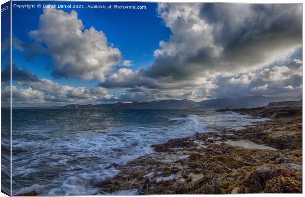 The View from Penmon #2, Anglesey, North Wales mai Canvas Print by Derek Daniel