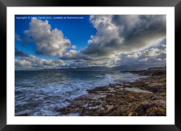 The View from Penmon #2, Anglesey, North Wales mai Framed Mounted Print by Derek Daniel