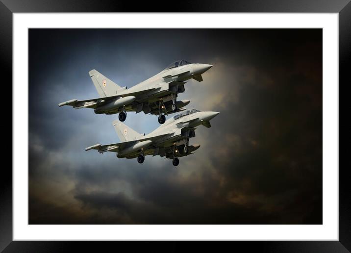 Typhoons Framed Mounted Print by J Biggadike