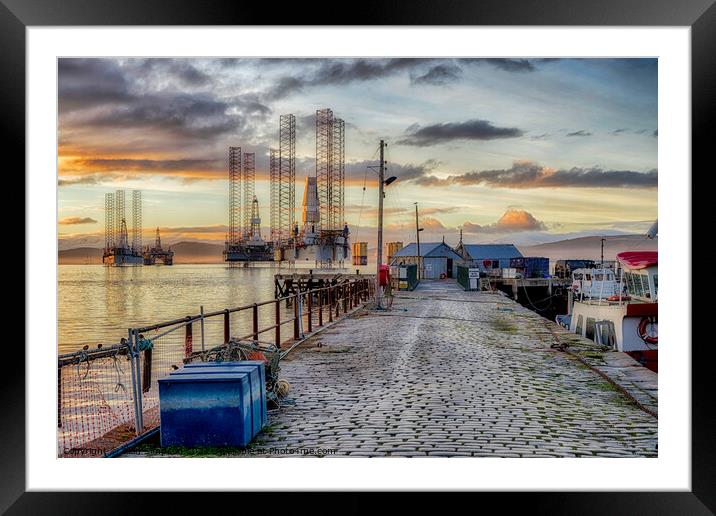 Cromarty Harbour Framed Mounted Print by Alan Simpson