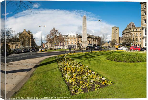 Harrogate's Cenotaph.  Canvas Print by Chris North